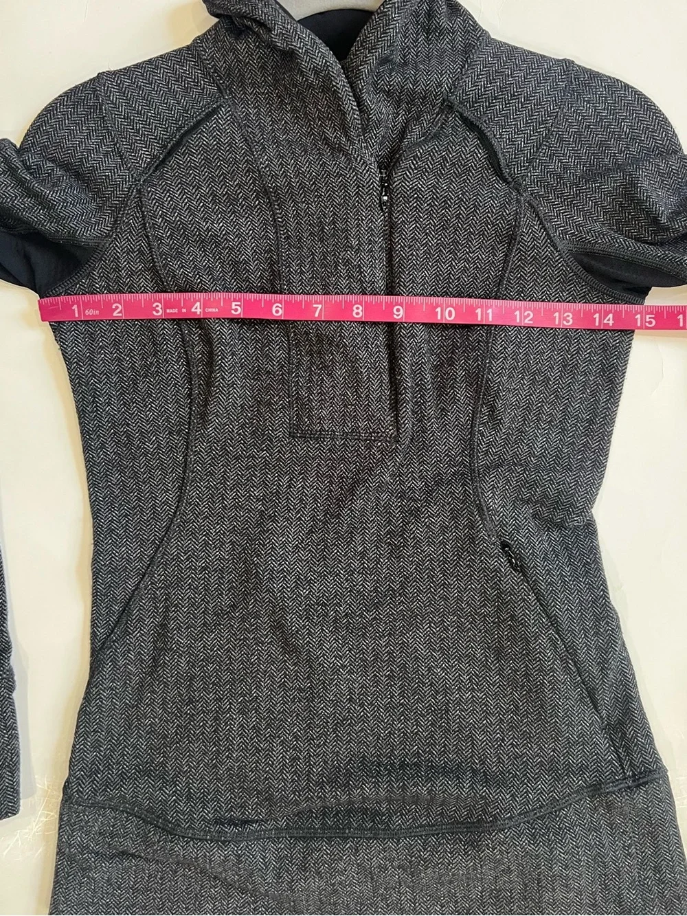 lululemon athletica Think Fast Zip Pullover heathered herringbone